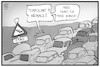 Cartoon: Tempolimit (small) by Kostas Koufogiorgos tagged karikatur,koufogiorgos,illustration,cartoon,tempo,tempolimit,geschwindigkeit,begrenzung,auto,stau,verkehr,mobilität,autofahrer,strasse,autobahn
