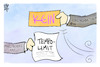 Cartoon: Tempolimit (small) by Kostas Koufogiorgos tagged karikatur,koufogiorgos,tempolimit,verkehrsministerium,wissing,umweltbundesamt,klima,reflex