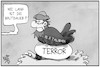 Cartoon: Terror in Afghanistan (small) by Kostas Koufogiorgos tagged karikatur,koufogiorgos,illustration,cartoon,afghanistan,terror,terrorismus,is,taliban,brutzeit,ei,ausbrüten