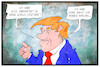 Cartoon: Trump-Wähler (small) by Kostas Koufogiorgos tagged karikatur,koufogiorgos,illustration,cartoon,trump,usa,waehler,waffe,parkland,massaker,amok,angriff,gewalt,bewaffnung,präsident