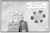 Cartoon: Trump 2024 (small) by Kostas Koufogiorgos tagged karikatur,koufogiorgos,illustration,cartoon,trump,2024,neuwahl,corona,mutation,demokratie,usa,präsident