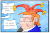 Cartoon: Trump und Selenskyj (small) by Kostas Koufogiorgos tagged karikatur,koufogiorgos,illustration,cartoon,trump,selenskyj,ukraine,präsident,usa,komiker,narr,politik,wahl,demokratie