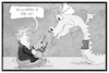Cartoon: Trump und Xi Ping (small) by Kostas Koufogiorgos tagged karikatur,koufogiorgos,illustration,cartoon,trump,xi,ping,china,usa,schaukelpferd,drache,staatsbesuch,politik,weltmacht