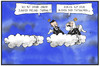 Cartoon: Überflieger Tsipras (small) by Kostas Koufogiorgos tagged karikatur,koufogiorgos,illustration,cartoon,tsipras,marx,engels,himmel,wolke,sozialismus,realität,griechenland,politik,überflieger