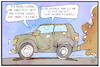 Cartoon: Umweltbewusstsein (small) by Kostas Koufogiorgos tagged karikatur,koufogiorgos,illustration,cartoon,klima,klimastreik,suv,dieselgate,mutter,kind,panzer,strassenverkehr,auto