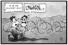 Cartoon: Ungarn (small) by Kostas Koufogiorgos tagged karikatur,koufogiorgos,illustration,cartoon,ungarn,zaun,stacheldraht,flüchtling,asyl,europa,eu,politik