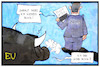 Cartoon: Ungarn (small) by Kostas Koufogiorgos tagged karikatur,koufogiorgos,illustration,cartoon,ungarn,flüchtlingsquote,stier,eu,europa,orban,eugh,urteil