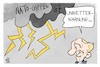 Cartoon: Unwetterwarnung für Putin (small) by Kostas Koufogiorgos tagged karikatur,koufogiorgos,nato,putin,russland,gewitter,unwetterwarnung
