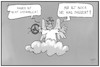Cartoon: Verkehrstote (small) by Kostas Koufogiorgos tagged karikatur,koufogiorgos,illustration,cartoon,tempolimit,geschwindigkeit,verkehrstote,engel,tod,himmel,lenkrad,steuer,verkehr,raser