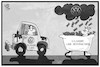 Cartoon: VW-Bußgeld (small) by Kostas Koufogiorgos tagged karikatur,koufogiorgos,illustration,cartoon,vw,volkswagen,dieselgate,bußgeld,niedersachsen,goldmarie,pechmarie,märchen,grimm,frau,holle,geldregen