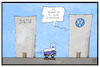 Cartoon: VW (small) by Kostas Koufogiorgos tagged karikatur,koufogiorgos,illustration,cartoon,vw,justiz,automobilkonzern,wirtschaft,dieselgate,markt,manipulation