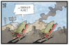 Cartoon: Waffenruhe in Syrien (small) by Kostas Koufogiorgos tagged karikatur,koufogiorgos,illustration,cartoon,syrien,waffenruhe,bombe,rakete,ruhe,russland,usa,krieg,konflikt,feuerpause