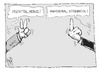 Cartoon: Wahlkampfgesten (small) by Kostas Koufogiorgos tagged merkel,steinbrück,wahlkampf,stinkefinger,geste,bundestagswahl,karikatur,koufogiorgos