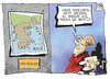 Cartoon: Wahlkampfthema Griechenland (small) by Kostas Koufogiorgos tagged wahlkampf,wahlkreis,merkel,schäuble,bundestagswahl,griechenland,europa,karikatur,koufogiorgos