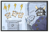 Cartoon: Weckruf für Europa (small) by Kostas Koufogiorgos tagged karikatur,koufogiorgos,illustration,cartoon,europa,eu,stier,weckruf,schlafen,wecker,referendum,brexit,demokratie