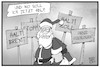 Cartoon: Weihnachten geschlossen (small) by Kostas Koufogiorgos tagged karikatur,koufogiorgos,illustration,cartoon,weihnachtsmann,halt,stopp,grenze,geschlossen