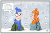 Cartoon: Wetter (small) by Kostas Koufogiorgos tagged karikatur,koufogiorgos,illustration,cartoon,wetter,schnee,hitze,winter,dürre,kälte
