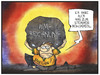 Cartoon: WM-Rechnung (small) by Kostas Koufogiorgos tagged karikatur,koufogiorgos,illustration,cartoon,wm,weltmeisterschaft,fussball,brasilien,rechnung,last,geld,wirtschaft,politik