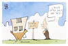 Cartoon: Wohnungsbaugipfel (small) by Kostas Koufogiorgos tagged karikatur,koufogiorgos,wohnungsbaugipfel,dach,haus,scholz