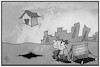 Cartoon: Wohnungslosigkeit (small) by Kostas Koufogiorgos tagged karikatur,koufogiorgos,illustration,cartoon,haus,miete,wohnung,wohnungslosigkeit,obdachlos,wucher,soziales,zelt