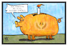 Cartoon: Wolfgang Schäuble (small) by Kostas Koufogiorgos tagged karikatur,koufogiorgos,illustration,cartoon,schaeuble,75,geburtstag,sparschwein,glückwunsch,gratulation,finanzminister