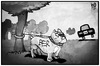 Cartoon: Wowereits Abschied (small) by Kostas Koufogiorgos tagged karikatur,koufogiorgos,cartoon,illustration,wowi,wowereit,ber,flughafen,berlin,bürgermeister,aussetzen,hund,verlassen,verantwortung,auto,flucht,rücktritt,politik,spd