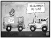 Cartoon: ZDF und ADAC (small) by Kostas Koufogiorgos tagged karikatur,koufogiorgos,illustration,cartoon,zdf,adac,betrug,auto,üwagen,gelber,engel,club,medien,sender,mitglied