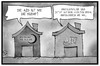 Cartoon: ZDM und AfD (small) by Kostas Koufogiorgos tagged karikatur,koufogiorgos,illustration,cartoon,afd,zdm,muslime,zentralrat,partei,nsdap,haus,verband,religion,islam,populismus,niveau,beleidigung,nationalsozialismus,vergleich