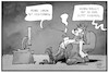 Cartoon: Zum Tod von Pierre Cardin (small) by Kostas Koufogiorgos tagged karikatur,koufogiorgos,illustration,cartoon,pierre,cardin,mode,outfit,ehe,mann,frau,styling,designer