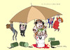 Cartoon: Gaddafis umbrella (small) by Marlene Pohle tagged libya