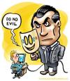 Cartoon: Do no evil (small) by illustrator tagged big brother google evil watching control cartoon satire welleman 