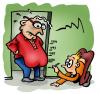Cartoon: Getting older (small) by illustrator tagged older,belly,hanging,sacking,elderly,alt,man,guy,marks,wall,doorpost,taps,cartoon,illustration,gag,welleman,peter,satire