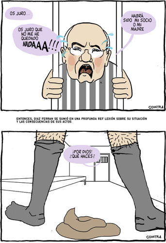 Cartoon: Head of business in Spain (medium) by Conntra tagged corruption,spain,politics