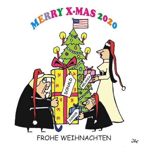 Cartoon: Frohe Weihnachten (medium) by JotKa tagged weihnachten,christmas,feiern,feste,kirche,religion,weihnachten,christmas,feiern,feste,kirche,religion