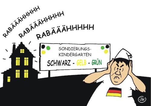 Cartoon: Sondierung (medium) by JotKa tagged bundestagswahl,2017,koalitionen,sondierungen,differenzen,sondierunggespräche,neuwahlen,cdu,csu,fdp,grüne,regierungsbildung,bundesregierung,jamaika,jamaikakoalition,spitzengespräch,bundestagswahl,2017,koalitionen,sondierungen,differenzen,sondierunggespräche,neuwahlen,cdu,csu,fdp,grüne,regierungsbildung,bundesregierung,jamaika,jamaikakoalition,spitzengespräch