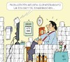 Cartoon: Absatzrückgang (small) by JotKa tagged corona covit19 virus hamsterkäufe clopapier umsatzeinbruch vorräte gesellschaft sammler