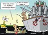 Cartoon: Angler (small) by JotKa tagged nato,russland,ukraine,ukrainekrise,krim,schwarzes,meer,flotte,manöver,schiffe,kriegsschiffe,eu,putin,obama,usa,politik,militär,us,navy