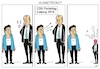 Cartoon: Ausgetrickst (small) by JotKa tagged akk,kramp,karrenbauer,friedrich,merz,cdu,parteitag,leipzig,machtkämpfe,kanzlerkandidatur,parteiführung,politik,politiker,parteien