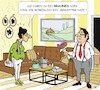 Cartoon: Das Sofa (small) by JotKa tagged sofa möbel polstermöbel farben braun liebe sex dating glück leid nazis rechtspopulisten rechtsradikale gutmenschen linke mainstream