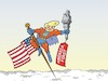 Cartoon: Der Trumpinator 1 (small) by JotKa tagged trump donald präsident president vereinigte staaten von amerika united states white house capitol washington merkel eu first