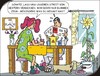 Cartoon: Dummes Zeug (small) by JotKa tagged frühstück,streit,versöhnung,meinung,ansichten,männer,frauen,beziehungen,beziehungsprobleme,missverständnisse,schlichtung