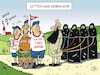 Cartoon: Himmelfahrt 1 (small) by JotKa tagged feiern feste sitten gebräuche kirchliche vatertag himmelfahrt vatertagsausflug männer gesellschaft integration frauen spass trinken burka