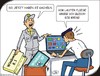 Cartoon: Kacheln (small) by JotKa tagged laptop,computer,windows,kacheln,xp,stress,bill,gates