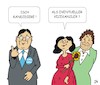 Cartoon: Kanzlerkandidat (small) by JotKa tagged bundestagswahl,21,cdu,csu,die,grünen,laschet,söder,bearbock,habeck,kanzlerschaft,kandidaten,politik,wahlen,parteien