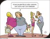 Cartoon: Matter of opinion (small) by JotKa tagged perspectives,slim,thick,fat,food,habits,drinking,eating,fast,lifestyle,diet,hunger,thirst,health,problems,illness,shopping,cooking,bag,fries,hamburger,pig