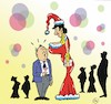 Cartoon: Ohne Worte (small) by JotKa tagged feiern partys weihnachtsfeier er sie mann frau liebe beziehungen überraschungen weihnachtsmann