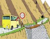 Cartoon: Verkehrsschilder 9 Traffic signs (small) by JotKa tagged verkehrsschilder,straßen,brücken,nutzlast,zulässiges,gesamtgewicht,verkehr,auto,autofahrer,behörden,straßenschilder,strassenbau,wtraßenmeisterei,gesellschaft,wirtschaft,berge,wege,pfade,hängebrücken,provisorien