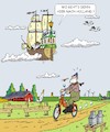 Cartoon: Wo gehts nach Holland (small) by JotKa tagged holland fliegender hollander visionen sagen märchen segelschiff schiffe moped fliegen luftfahrt