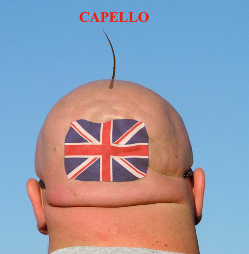 Cartoon: Capello (medium) by azamponi tagged fabio,capello,england,football,team,bald,head