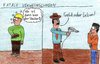 Cartoon: Fatale Verwechslung (small) by Salatdressing tagged dumm,blöd,gefährlich,naiv,lachhaft,gangster,bandit,verbrecher,gesetz,fön,trocknen,pistole,revolver,knapp,stecker